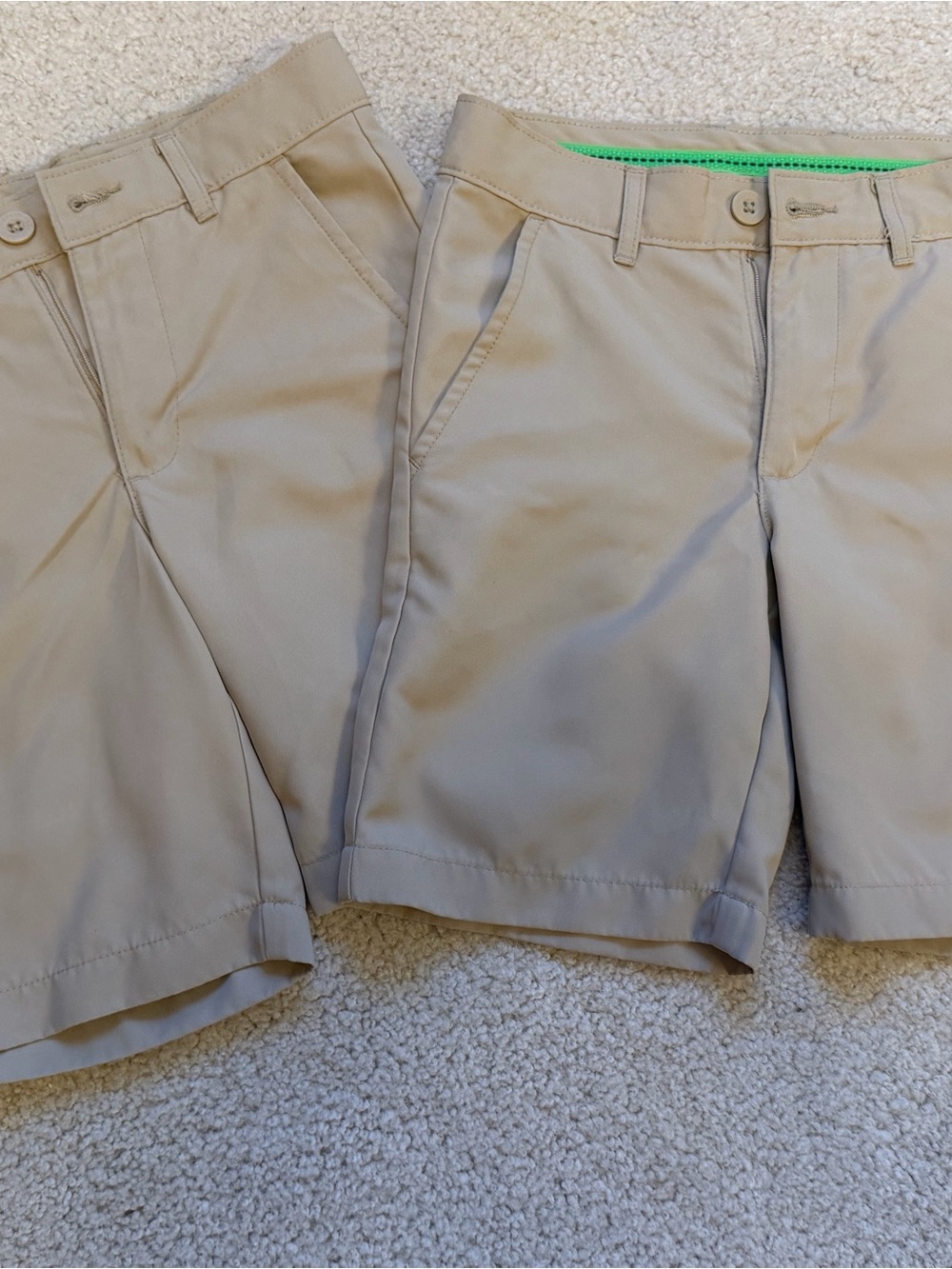 2 pairs of school uniform shorts, US 7-8yrs.